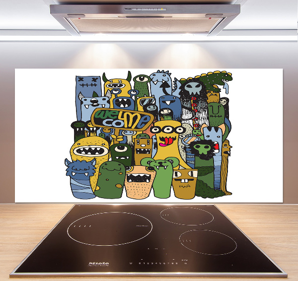 Panel do kuchyně Šílené nestvůry