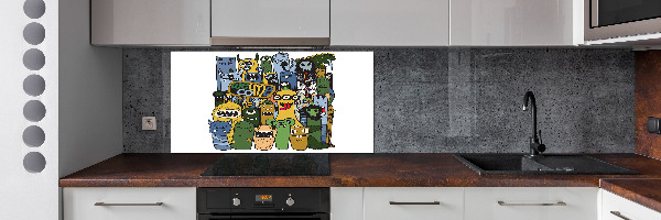 Panel do kuchyně Šílené nestvůry