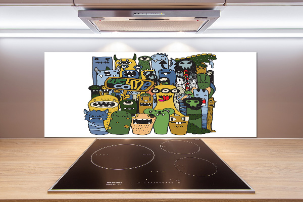 Panel do kuchyně Šílené nestvůry
