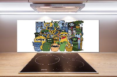 Panel do kuchyně Šílené nestvůry