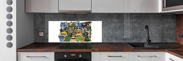 Panel do kuchyně Šílené nestvůry