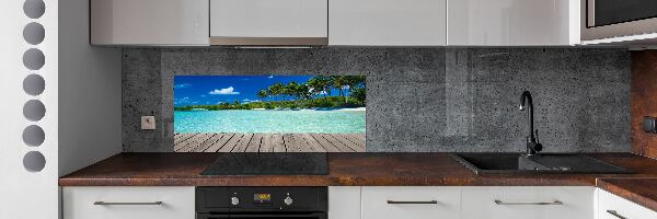 Panel do kuchyně Tropická pláž