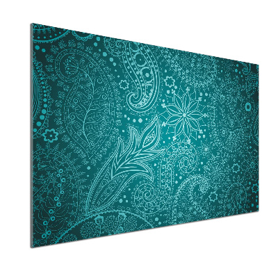 Skleněný panel do kuchynské linky Ornamenty
