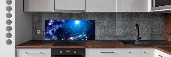 Skleněný panel do kuchynské linky Mlhovina