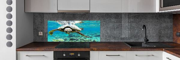 Dekorační panel sklo Mořská želva