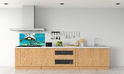 Dekorační panel sklo Mořská želva