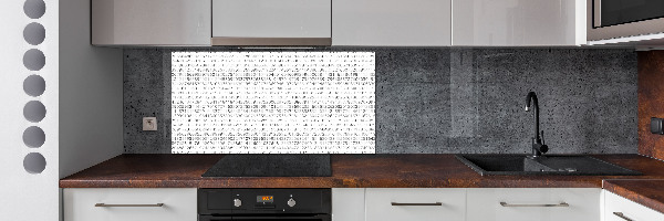 Dekorační panel sklo Binární kód