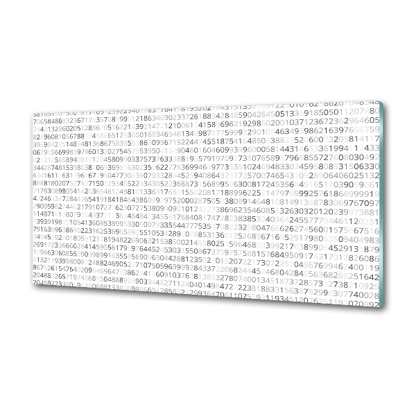 Dekorační panel sklo Binární kód