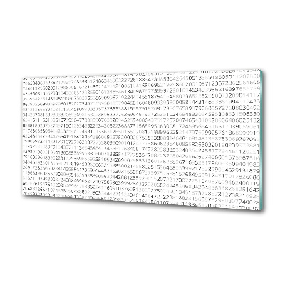 Dekorační panel sklo Binární kód