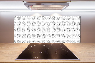 Dekorační panel sklo Binární kód