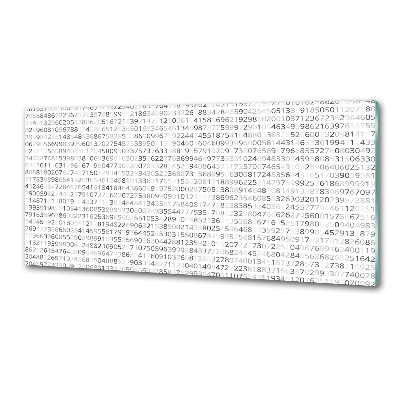 Dekorační panel sklo Binární kód