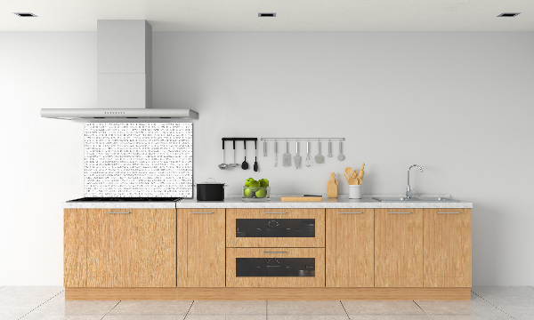 Dekorační panel sklo Binární kód