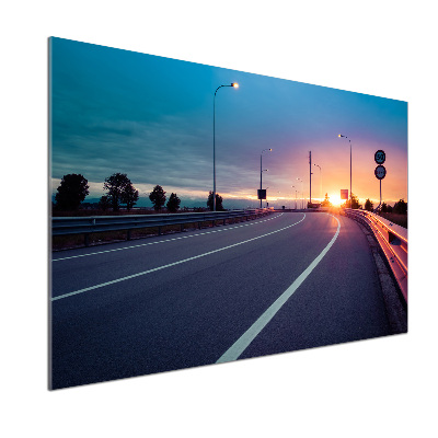 Dekorační panel sklo Dálnice