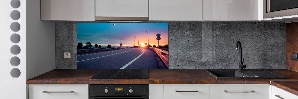 Dekorační panel sklo Dálnice