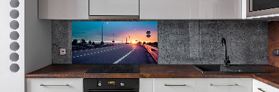 Dekorační panel sklo Dálnice