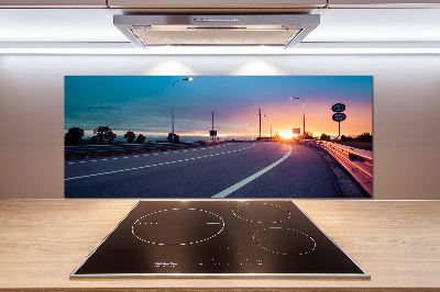 Dekorační panel sklo Dálnice