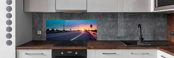Dekorační panel sklo Dálnice