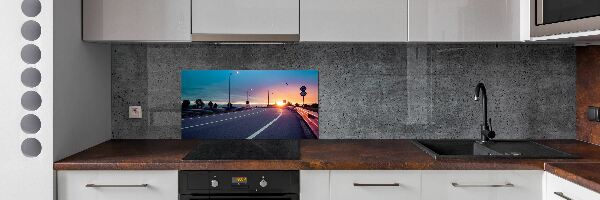 Dekorační panel sklo Dálnice