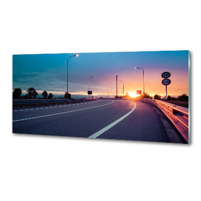 Dekorační panel sklo Dálnice