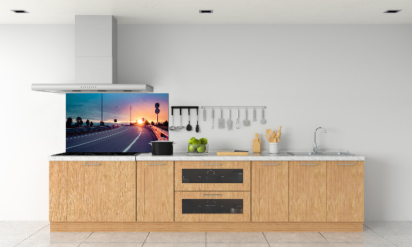 Dekorační panel sklo Dálnice