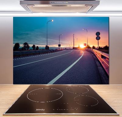 Dekorační panel sklo Dálnice