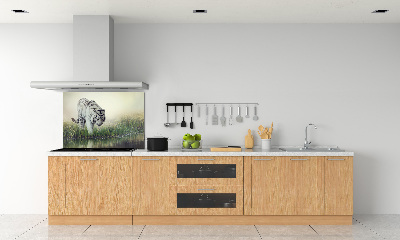 Dekorační panel sklo Bílý tygr