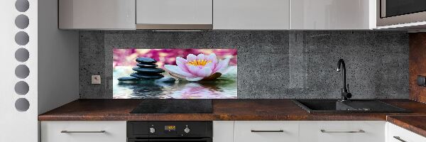 Dekorační panel sklo Vodní lilie