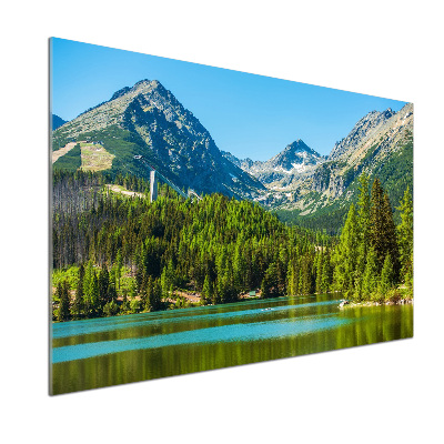 Panel do kuchyně Jezero v horách