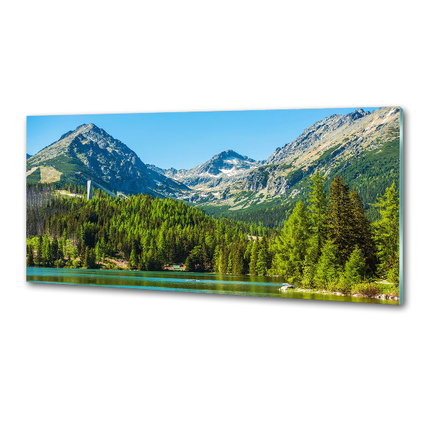 Panel do kuchyně Jezero v horách