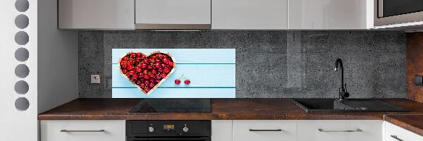 Panel do kuchyně Srdce z višně