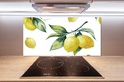Skleněný panel do kuchyně Citrony