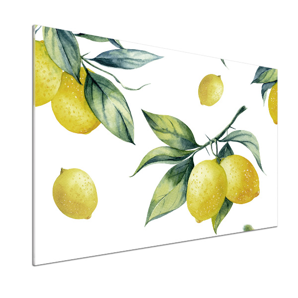 Skleněný panel do kuchyně Citrony