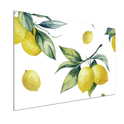 Skleněný panel do kuchyně Citrony