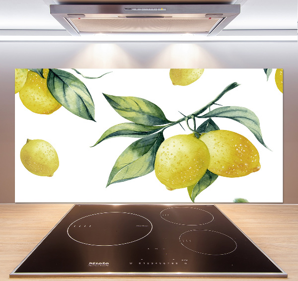 Skleněný panel do kuchyně Citrony