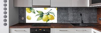 Skleněný panel do kuchyně Citrony