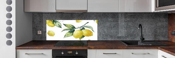 Skleněný panel do kuchyně Citrony