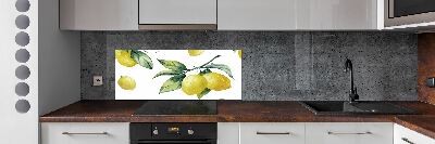 Skleněný panel do kuchyně Citrony