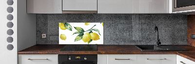 Skleněný panel do kuchyně Citrony