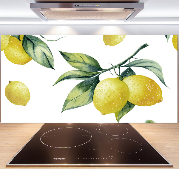 Skleněný panel do kuchyně Citrony