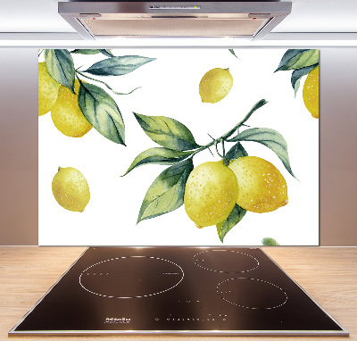 Skleněný panel do kuchyně Citrony