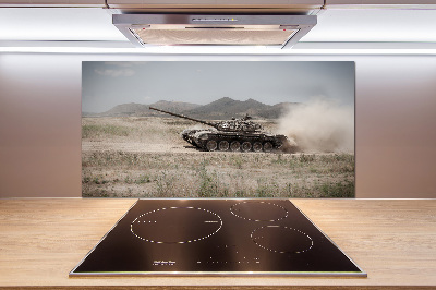 Panel do kuchyně Tank na poušti