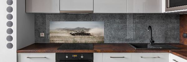 Panel do kuchyně Tank na poušti