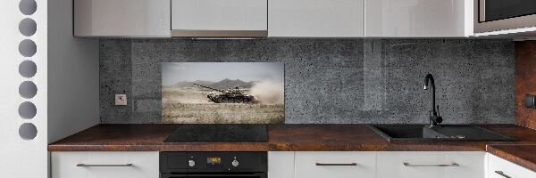Panel do kuchyně Tank na poušti