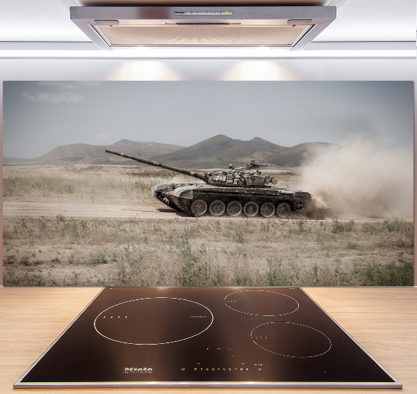 Panel do kuchyně Tank na poušti