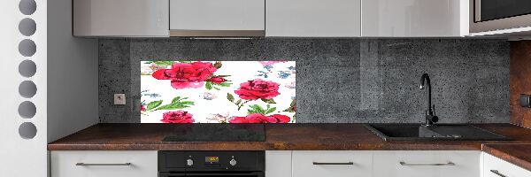 Panel do kuchyně Červené růže