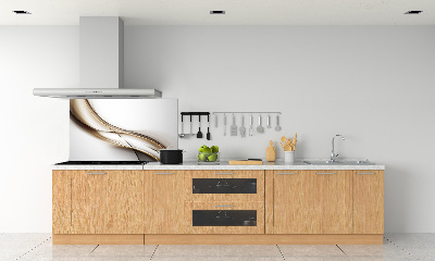 Dekorační panel sklo Hnědá vlna