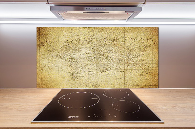 Panel do kuchyně Stará mapa světa