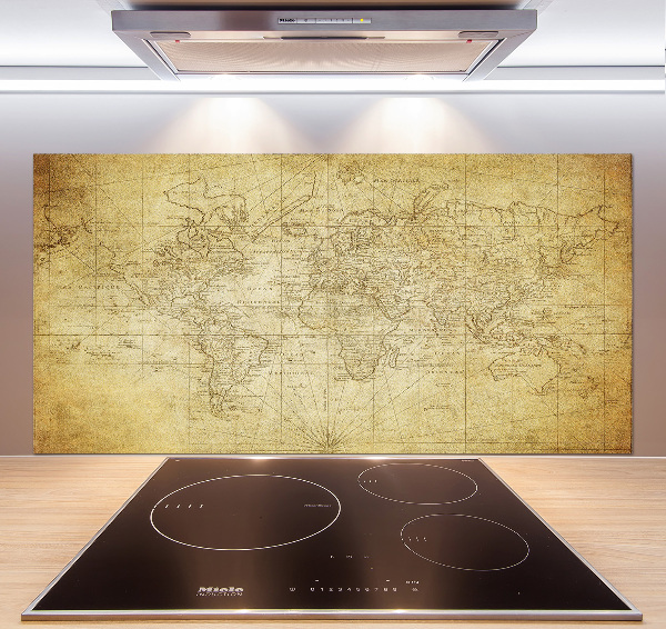 Panel do kuchyně Stará mapa světa