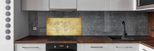 Panel do kuchyně Stará mapa světa