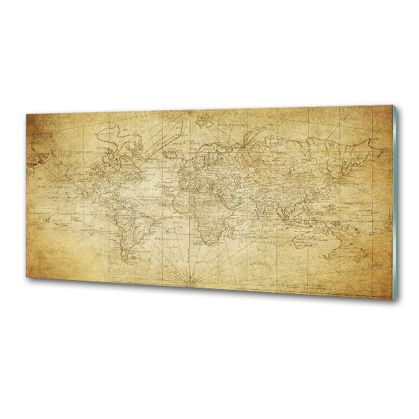 Panel do kuchyně Stará mapa světa
